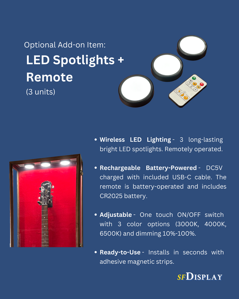 LED Spotlights w/ Remote (3 units)