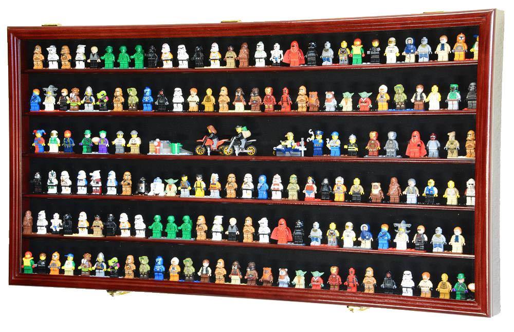 180 Mini Figures Miniatures Figurines Display Case Cabinet