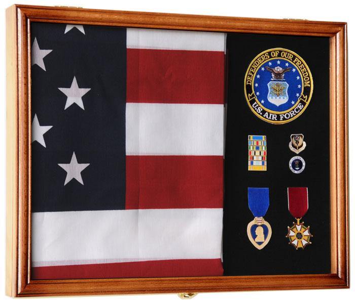 Xs Display Case Cabinet Box for Military Medals Pins Patches Insignia